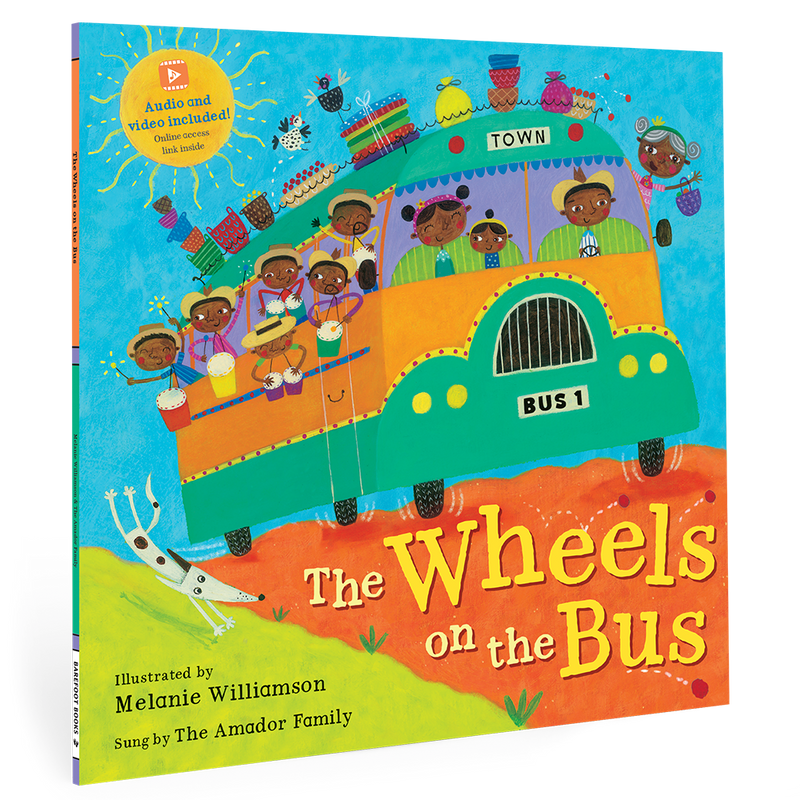 Wheels on the Bus Paperback with Audio & Video