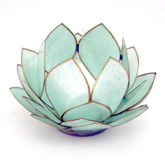 Bulb Capiz Lotus Tealight Candle Holder