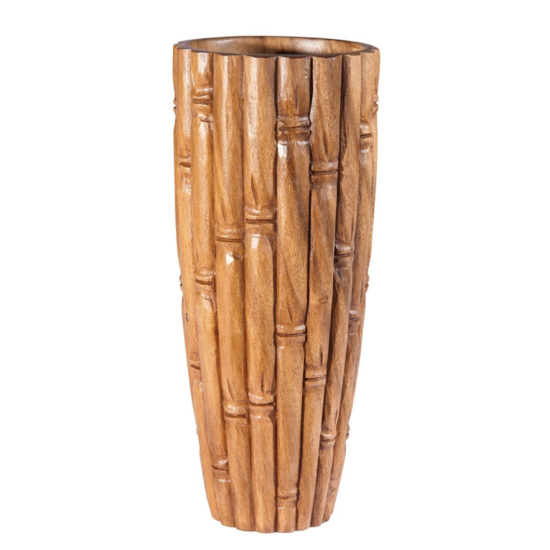 Bamboo Carved Vase - Accent DecorGallerie II