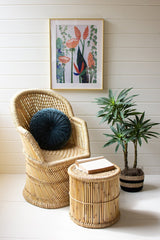 Bamboo Stool with Natural Rope Top - Sm FurnitureKalalou