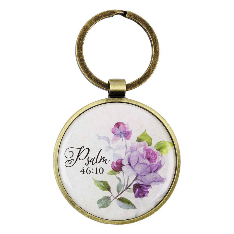 Be Still and Know Key Ring in a Tin - Psalm 46:10 - KeychainChristian Art Gifts