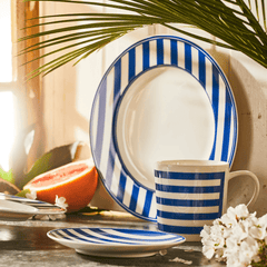 Beach Towel Stripe Dinnerware & Serving Pieces - DishesCaskata