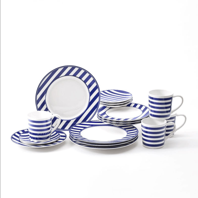 Beach Towel Stripe Dinnerware & Serving Pieces - DishesCaskata