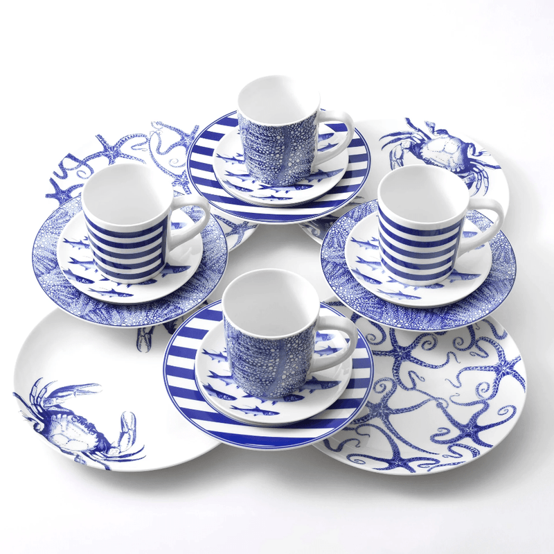 Beach Towel Stripe Dinnerware & Serving Pieces - DishesCaskata