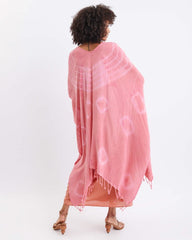 Beach Wrap - Pink or Bright Blue Shibori - ApparelMer - Sea