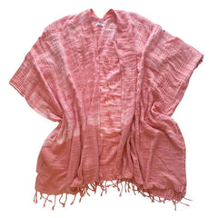 Beach Wrap - Pink or Bright Blue Shibori - ApparelMer - Sea