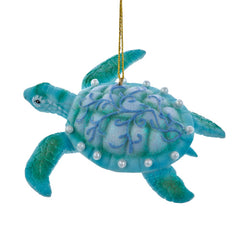 Blue Green Under The Sea Turtle Ornament - holiday ornamentsKurt S. Adler, Inc.