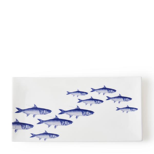 Blue School of Fish Dinnerware & Serving Pieces - DishesCaskata