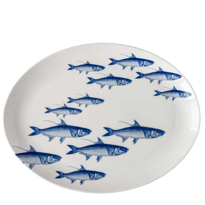 Blue School of Fish Dinnerware & Serving Pieces - DishesCaskata