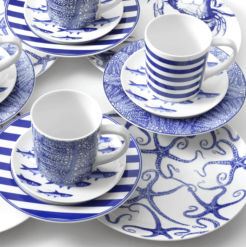 Blue Starfish Dinnerware & Serving Pieces - DishesCaskata