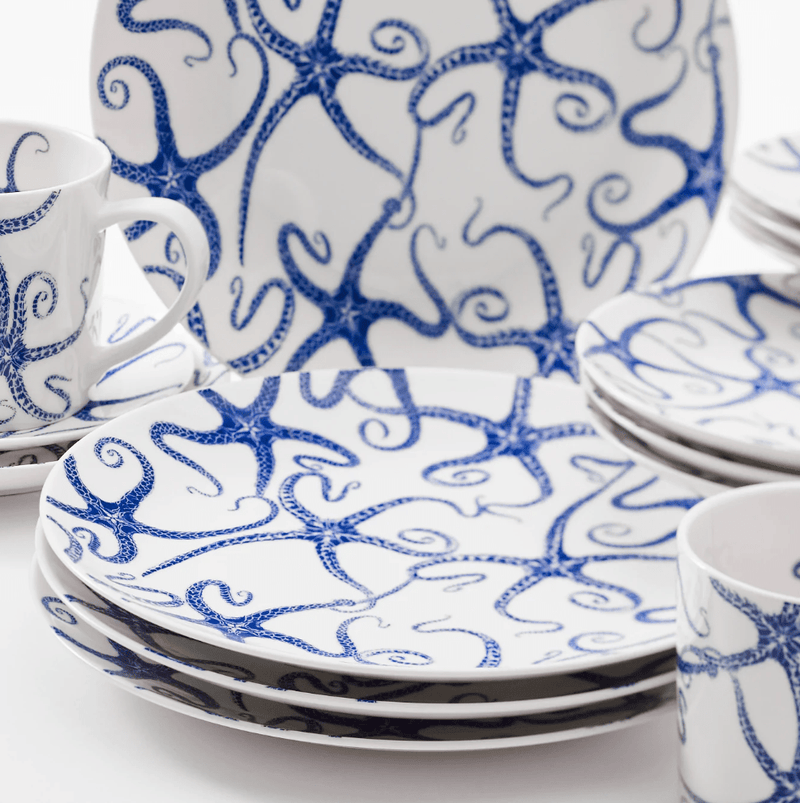 Blue Starfish Dinnerware & Serving Pieces - DishesCaskata