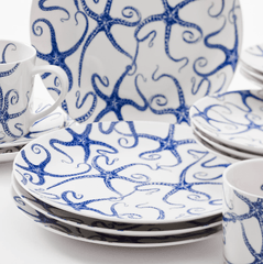 Blue Starfish Dinnerware & Serving Pieces - DishesCaskata