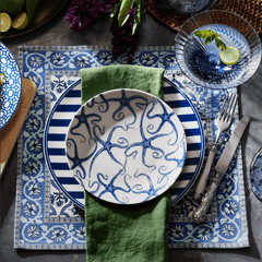 Blue Starfish Dinnerware & Serving Pieces - DishesCaskata