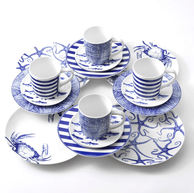 Blue Starfish Dinnerware & Serving Pieces - DishesCaskata