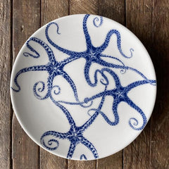 Blue Starfish Dinnerware & Serving Pieces - DishesCaskata