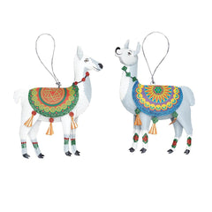 Boho Llama Ornament - 2 Colors - OrnamentsGallerie II