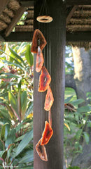 Brown Agate Slice Mobile Wind Chime - Accent DecorNOVICA