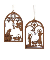 Brown Wood Nativity Ornament - OrnamentsKurt S. Adler, Inc.