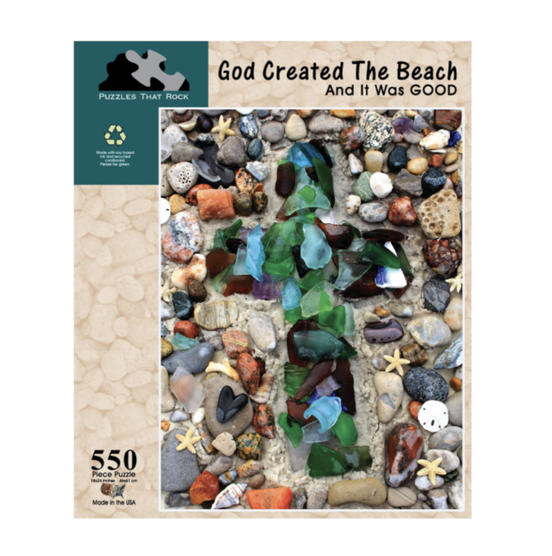 God Created The Beach Jigsaw Puzzle 550 Piece