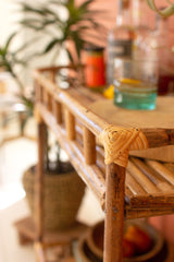 Cane Bar Cart - ShelvesKalalou