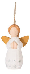 Carved Wood Angel Ornament - ChristmasGallerie II