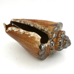 Ceramic Conch Shell - Accent DecorModern Coastal by Contrast Inc.