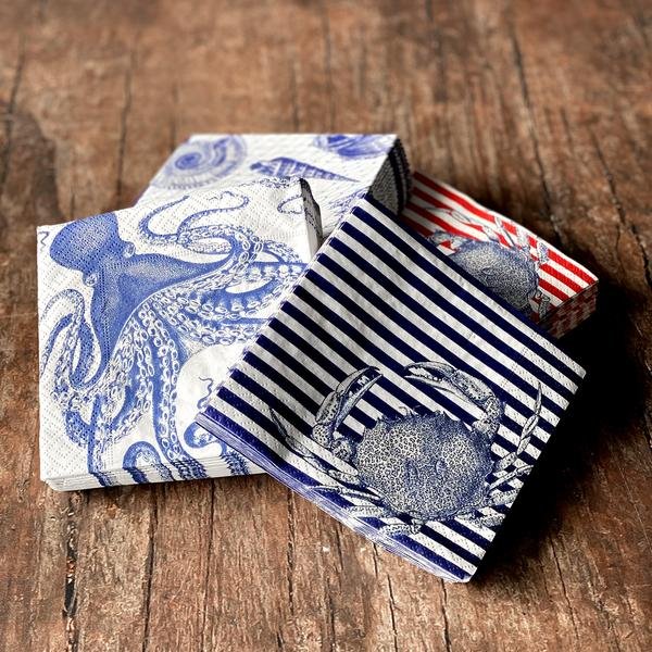 Coastal Design Cocktail Napkins - Soft GoodsCaskata