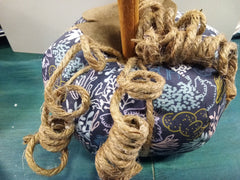 Coastal Sea Fan Coral Fabric Pumpkin - 3 Sizes - Accent DecorLoving Coastal Living