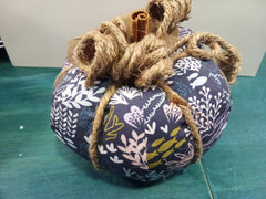 Coastal Sea Fan Coral Fabric Pumpkin - 3 Sizes - Accent DecorLoving Coastal Living