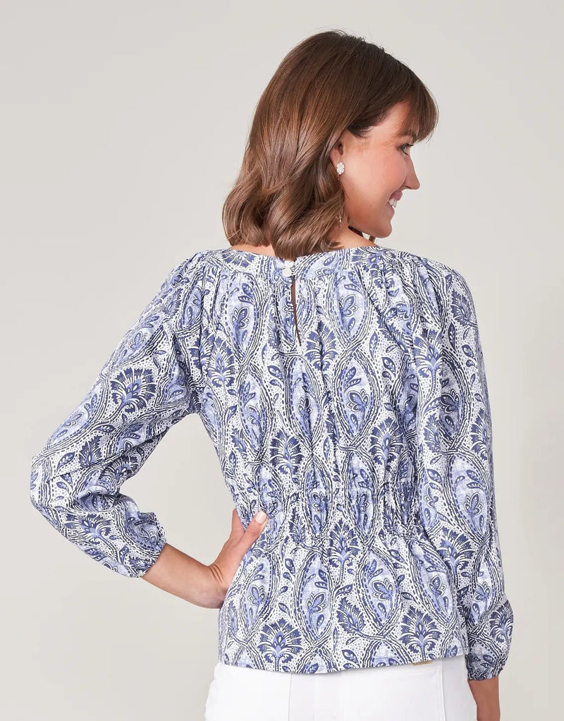 Colette Blouse - Bellinger Arbor Denim - ApparelSPARTINA 449