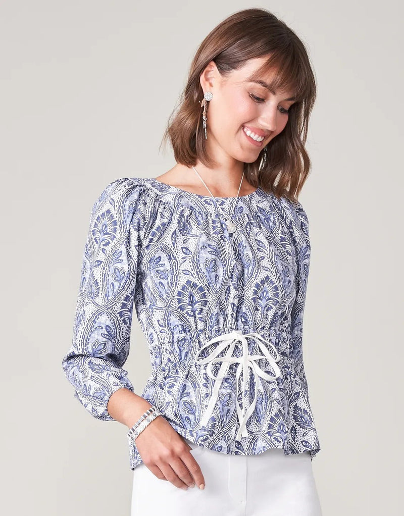 Colette Blouse - Bellinger Arbor Denim - ApparelSPARTINA 449