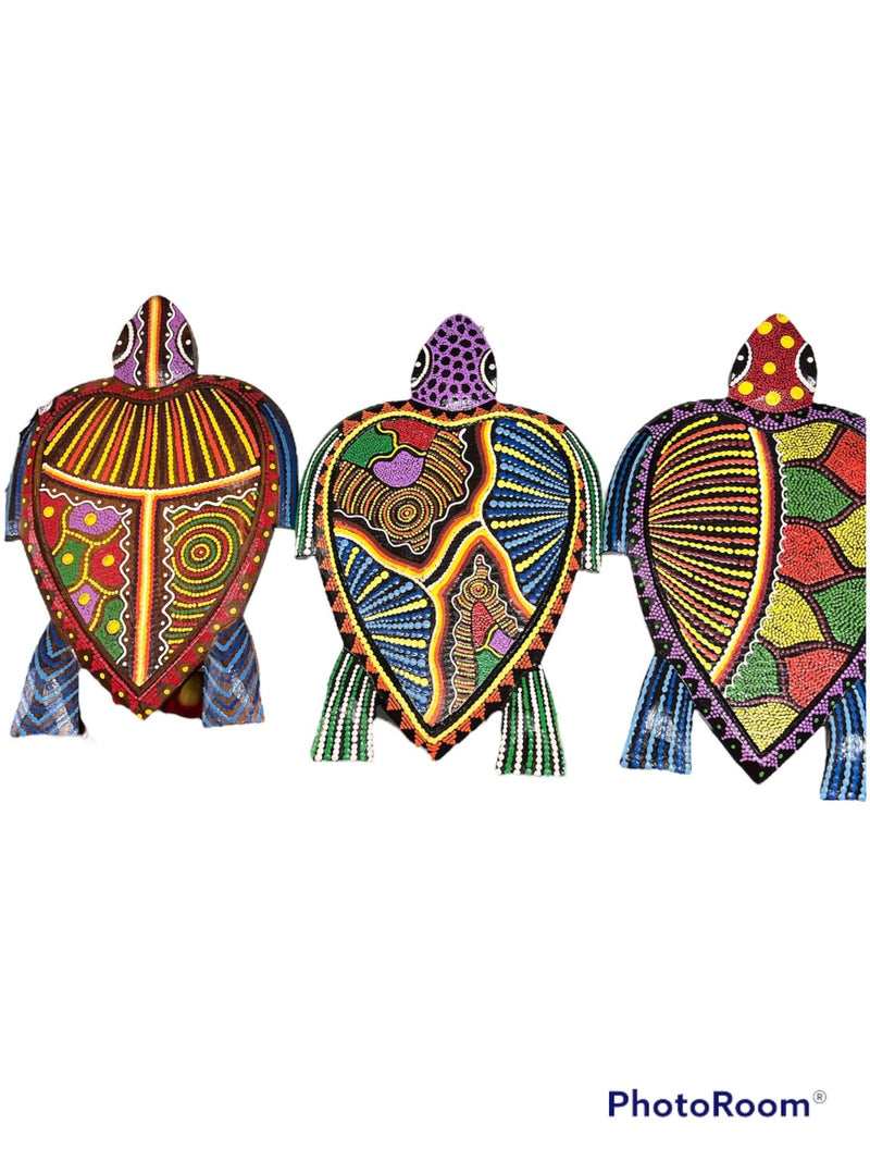 Colorful Dot Turtle Wall Art - 3 Styles - Wall DecorWhite Elephant