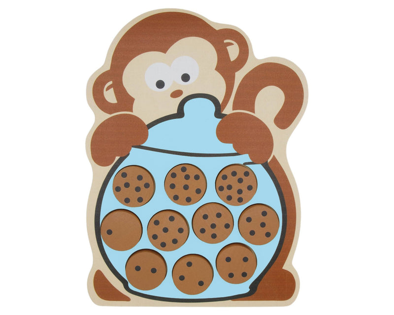 Cookie Counting Monkey Puzzle - Sign Language Puzzle - ToysBeginAgain