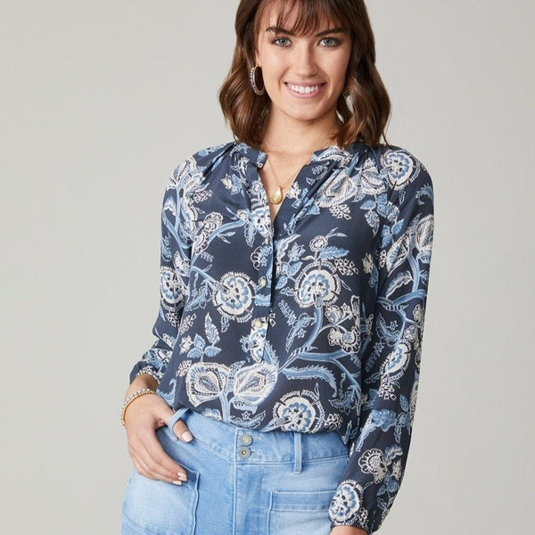 Cora Silk Blouse - Oyster Factory Vintage Floral - ApparelSPARTINA 449