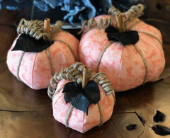 Coral Sea Fan Fabric Pumpkin - 3 Sizes - Accent DecorLoving Coastal Living