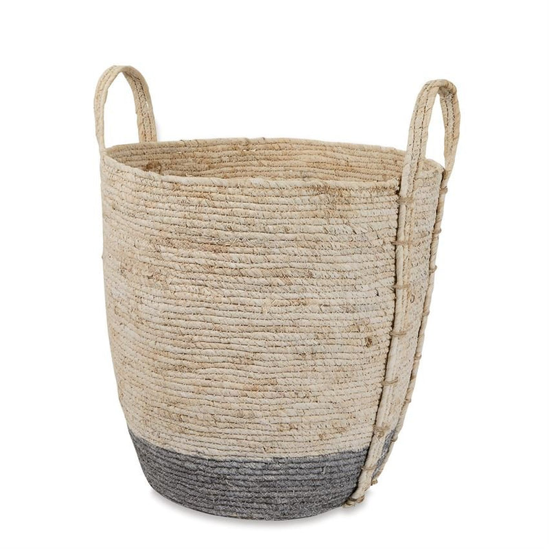 Corn Husk Basket - Accent DecorMud Pie