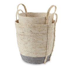 Corn Husk Basket - Accent DecorMud Pie