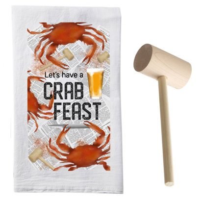 Crab Feast Towel & Tankard Gift Set - Kitchen AccessoriesSalisbury