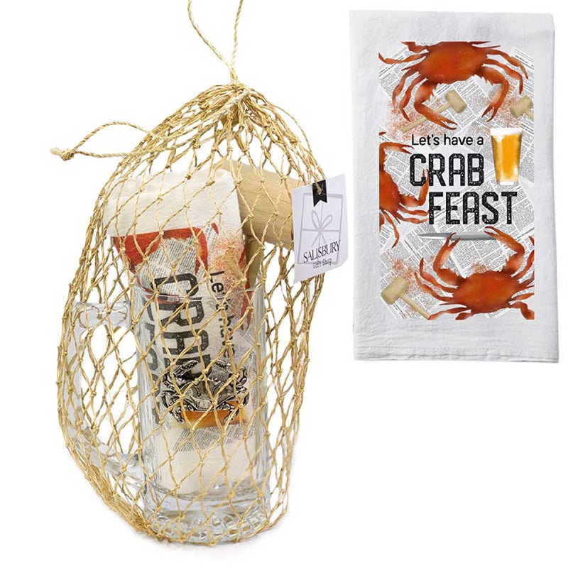 Crab Feast Towel & Tankard Gift Set - Kitchen AccessoriesSalisbury