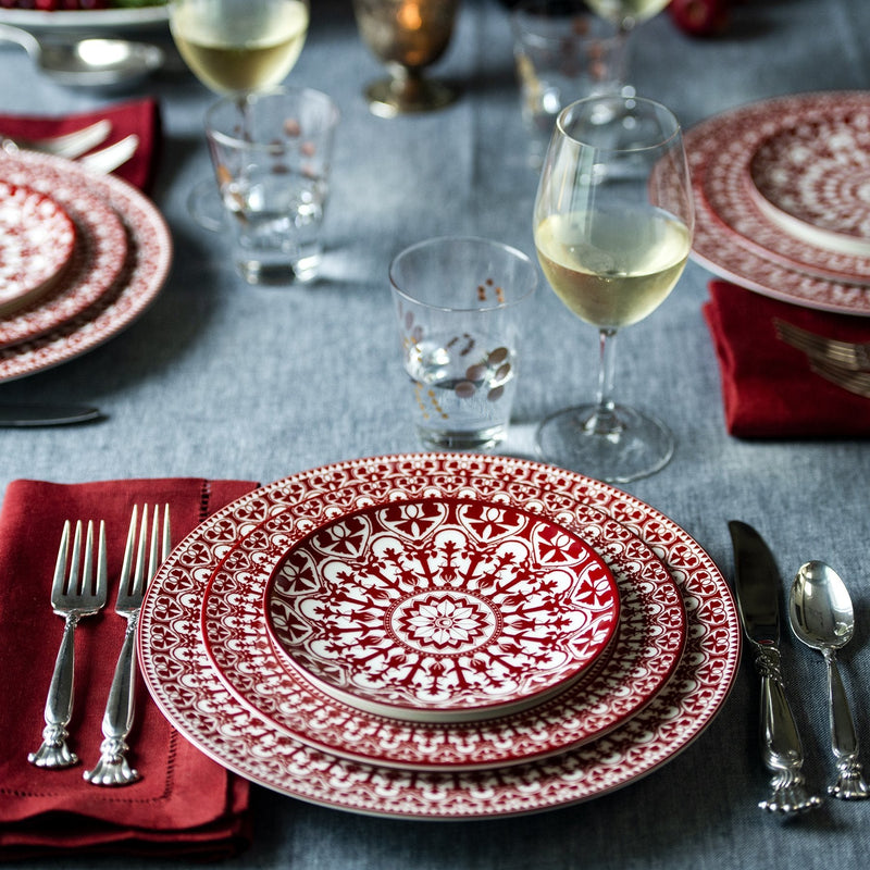 Crimson Casablanca Dinnerware & Serving Pieces - DishesCaskata