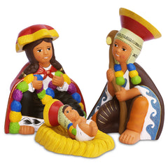 Cuzco Holy Family Nativity Set of 3 - ChristmasLucuma Designs