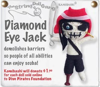 Diamond Eye Jack- Inspirational String Pirate Doll Keychain