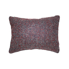 Wool Blend Pillow, Red & Blue