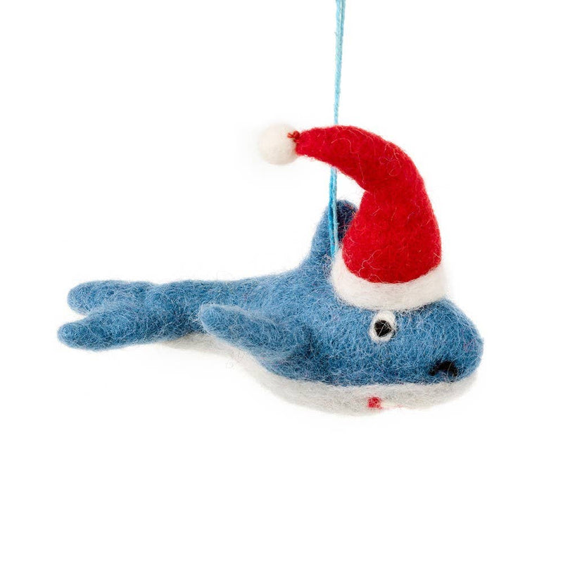 Handmade Felt Ornament - Santa Jaws