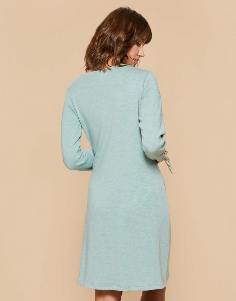 Deanna Wrap Dress - Blue Surf - ApparelSPARTINA 449