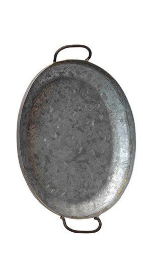 Decorative Galvanized Metal Trays - 3 Sizes - Home DecorCreative Co - Op