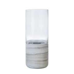 Marble and Glass Tealight Holder - 2 Styles