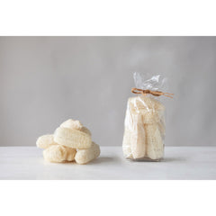 Dried Natural Sponge Gourd in Bag, Bleached