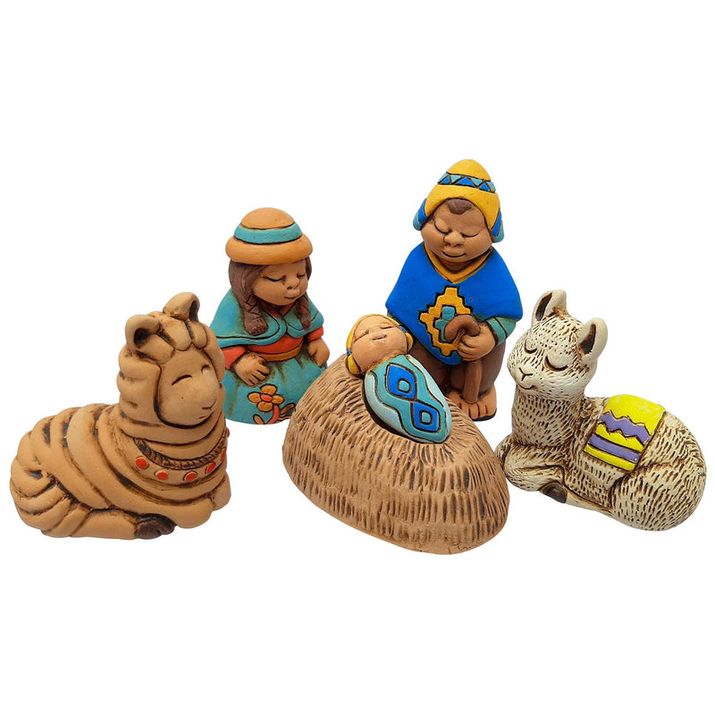 Andean - Small Nativity Set of 6, 2.25" H
