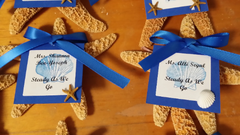 Sugar Starfish Wedding Favors with Custom Escort Card